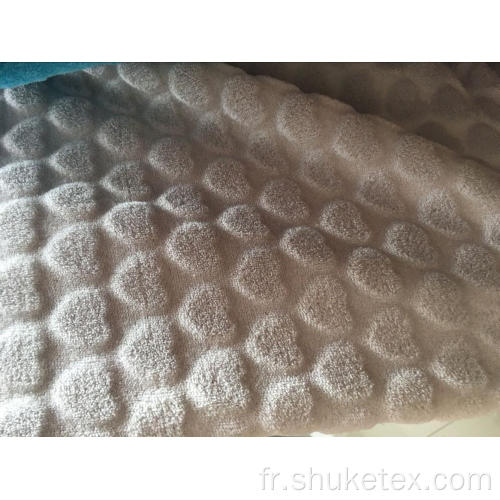 Tissu à tricoter en jacquard brillant en flanelle